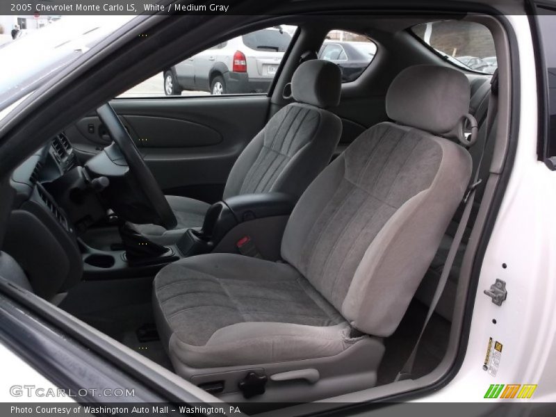 White / Medium Gray 2005 Chevrolet Monte Carlo LS