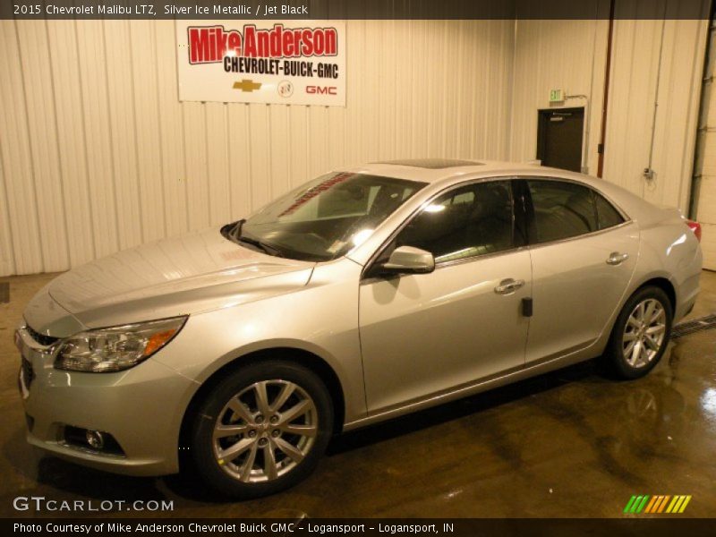 Silver Ice Metallic / Jet Black 2015 Chevrolet Malibu LTZ