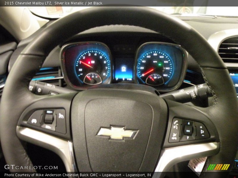 Silver Ice Metallic / Jet Black 2015 Chevrolet Malibu LTZ