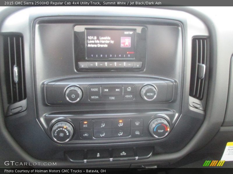 Summit White / Jet Black/Dark Ash 2015 GMC Sierra 2500HD Regular Cab 4x4 Utility Truck