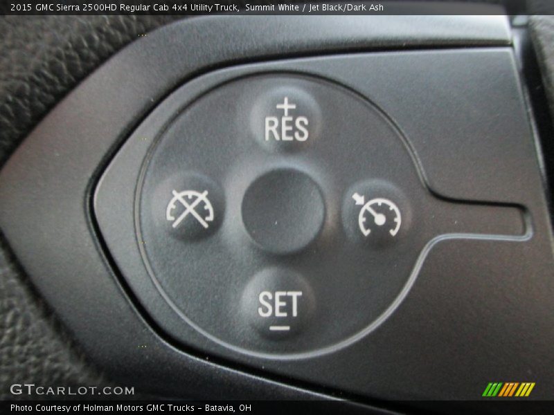 Summit White / Jet Black/Dark Ash 2015 GMC Sierra 2500HD Regular Cab 4x4 Utility Truck