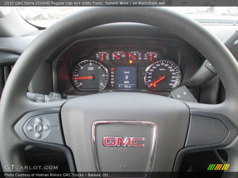 Summit White / Jet Black/Dark Ash 2015 GMC Sierra 2500HD Regular Cab 4x4 Utility Truck