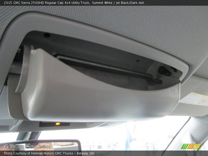 Summit White / Jet Black/Dark Ash 2015 GMC Sierra 2500HD Regular Cab 4x4 Utility Truck