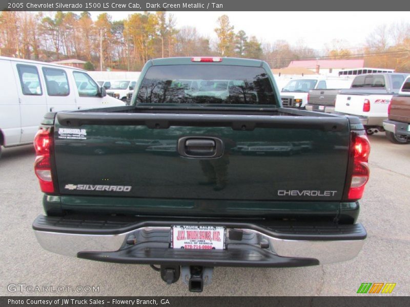 Dark Green Metallic / Tan 2005 Chevrolet Silverado 1500 LS Crew Cab