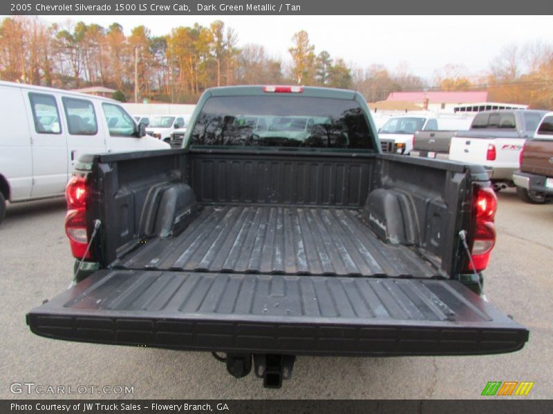 Dark Green Metallic / Tan 2005 Chevrolet Silverado 1500 LS Crew Cab