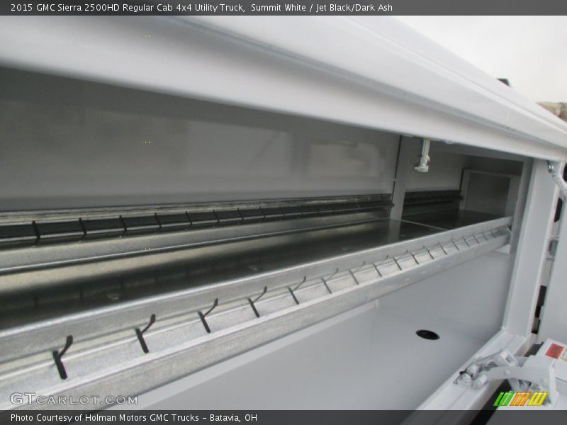 Summit White / Jet Black/Dark Ash 2015 GMC Sierra 2500HD Regular Cab 4x4 Utility Truck