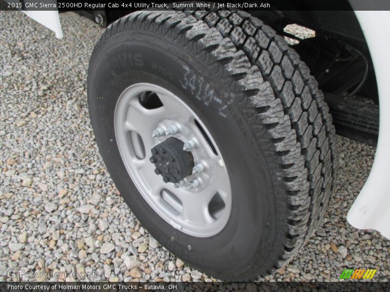 Summit White / Jet Black/Dark Ash 2015 GMC Sierra 2500HD Regular Cab 4x4 Utility Truck