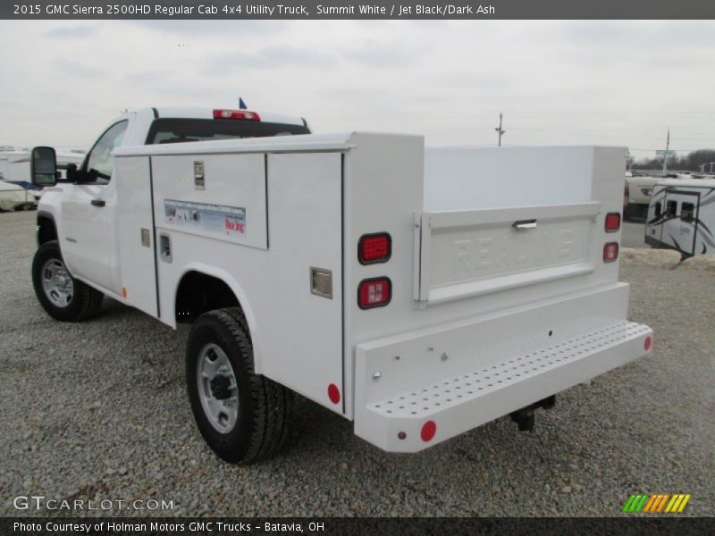 Summit White / Jet Black/Dark Ash 2015 GMC Sierra 2500HD Regular Cab 4x4 Utility Truck