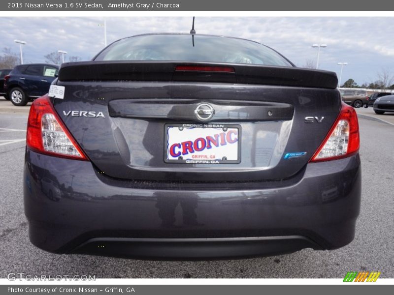 Amethyst Gray / Charcoal 2015 Nissan Versa 1.6 SV Sedan