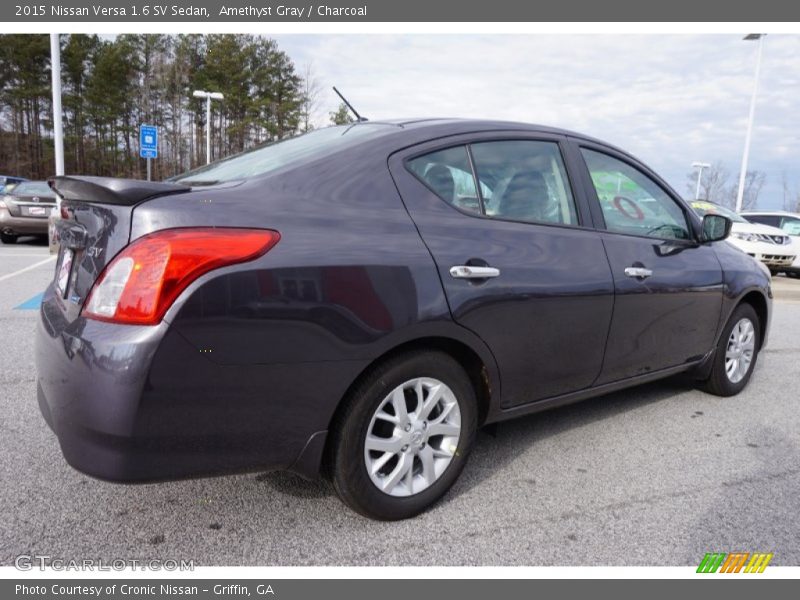 Amethyst Gray / Charcoal 2015 Nissan Versa 1.6 SV Sedan