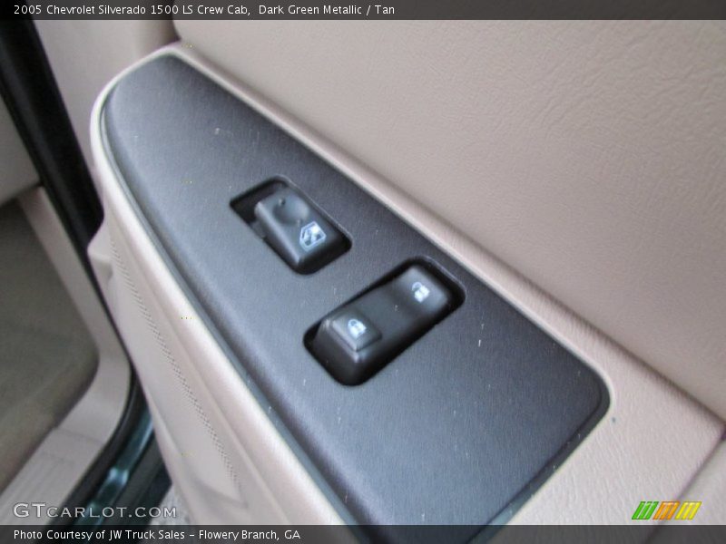 Dark Green Metallic / Tan 2005 Chevrolet Silverado 1500 LS Crew Cab