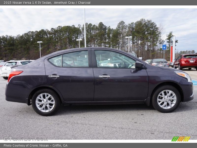 Amethyst Gray / Charcoal 2015 Nissan Versa 1.6 SV Sedan
