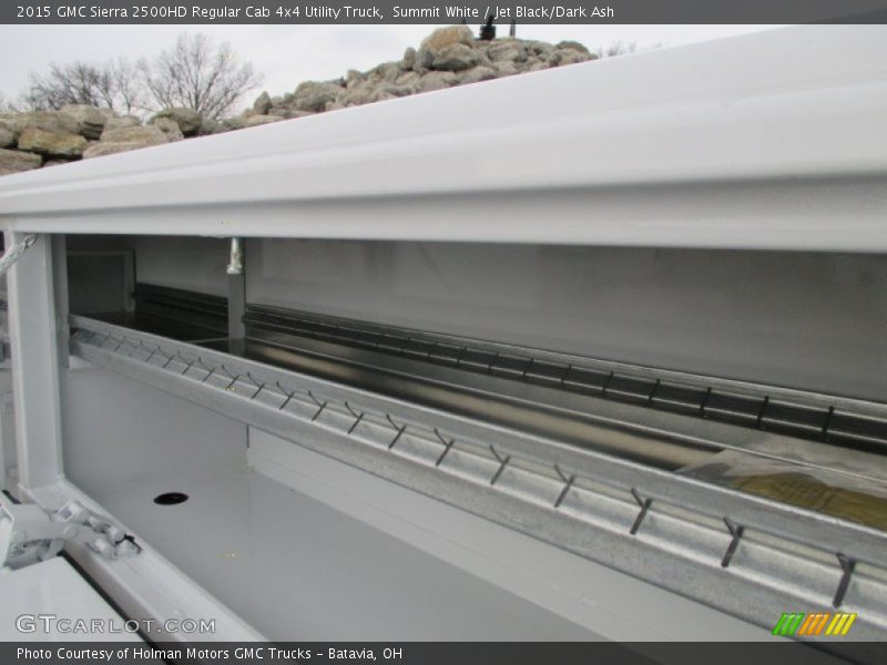 Summit White / Jet Black/Dark Ash 2015 GMC Sierra 2500HD Regular Cab 4x4 Utility Truck