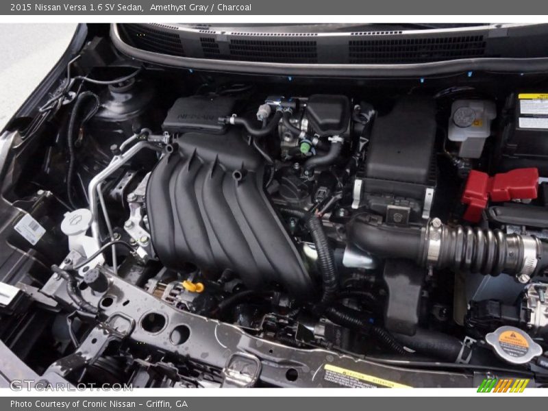 Amethyst Gray / Charcoal 2015 Nissan Versa 1.6 SV Sedan