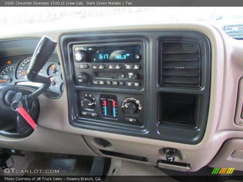 Dark Green Metallic / Tan 2005 Chevrolet Silverado 1500 LS Crew Cab