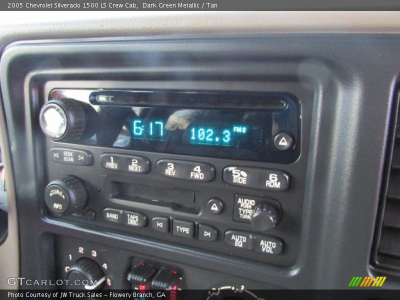 Dark Green Metallic / Tan 2005 Chevrolet Silverado 1500 LS Crew Cab