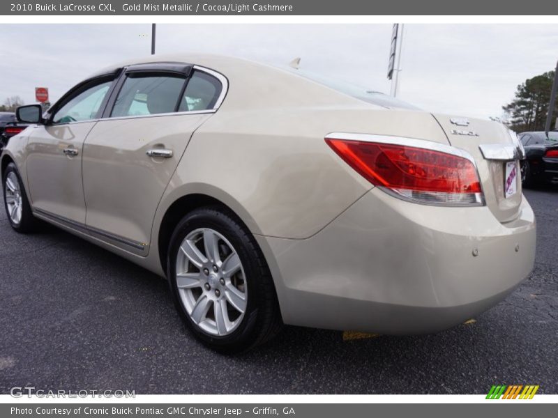 Gold Mist Metallic / Cocoa/Light Cashmere 2010 Buick LaCrosse CXL