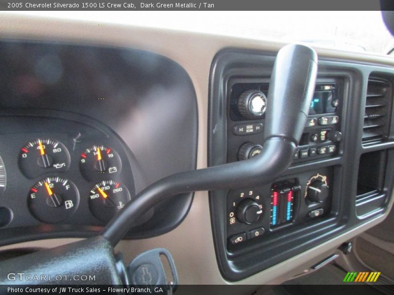 Dark Green Metallic / Tan 2005 Chevrolet Silverado 1500 LS Crew Cab