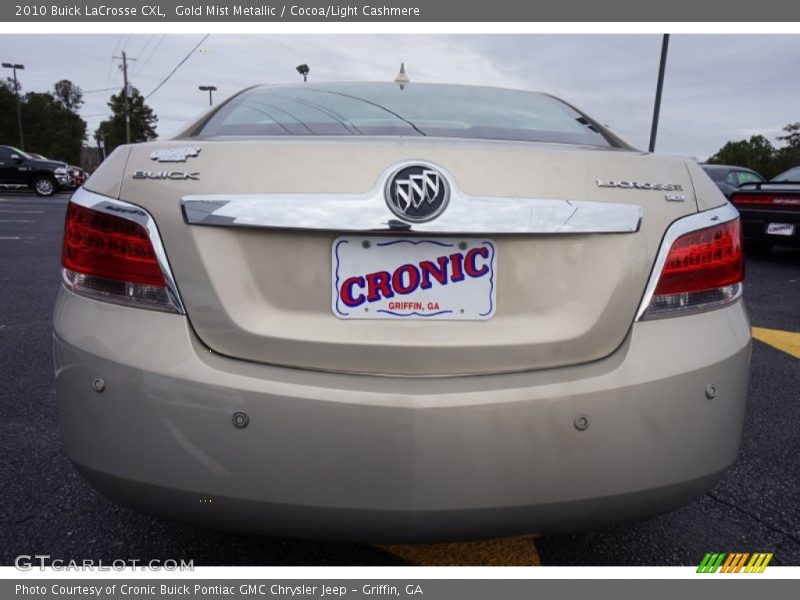 Gold Mist Metallic / Cocoa/Light Cashmere 2010 Buick LaCrosse CXL