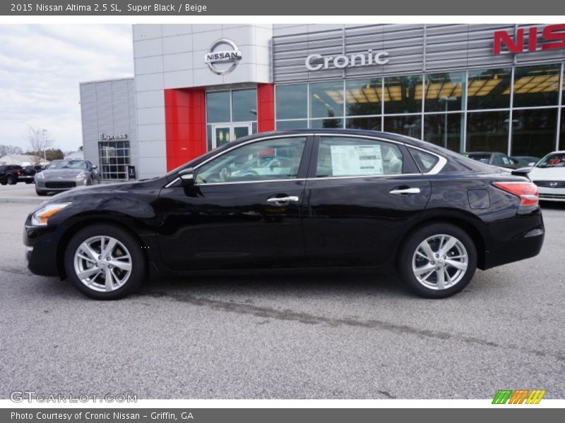 Super Black / Beige 2015 Nissan Altima 2.5 SL