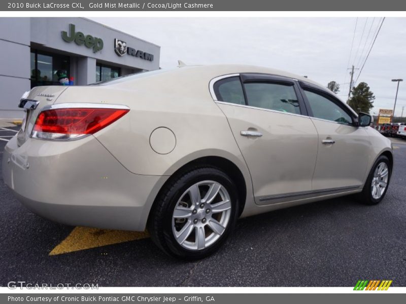 Gold Mist Metallic / Cocoa/Light Cashmere 2010 Buick LaCrosse CXL