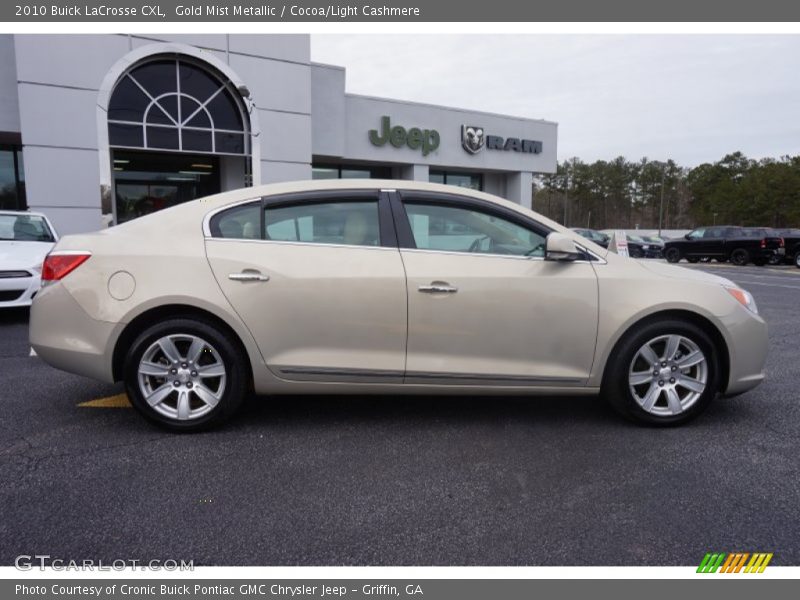 Gold Mist Metallic / Cocoa/Light Cashmere 2010 Buick LaCrosse CXL