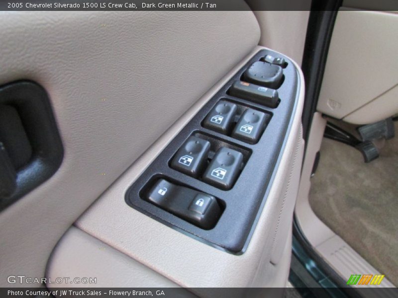 Dark Green Metallic / Tan 2005 Chevrolet Silverado 1500 LS Crew Cab