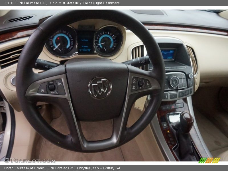 Gold Mist Metallic / Cocoa/Light Cashmere 2010 Buick LaCrosse CXL