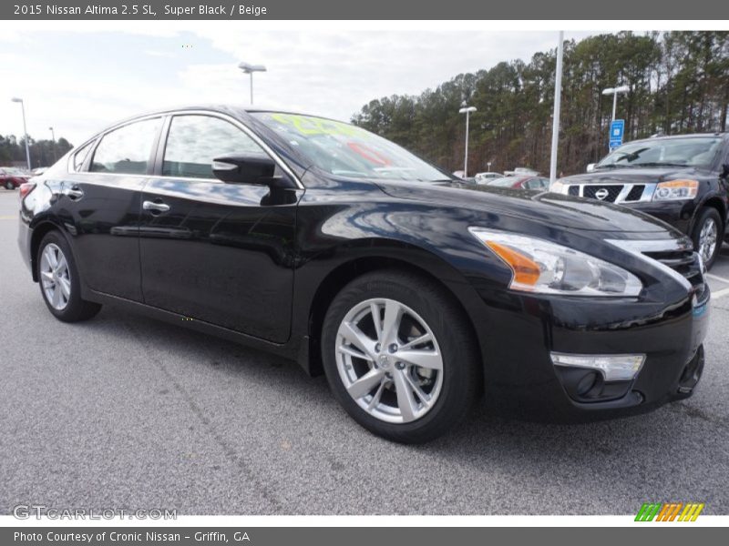 Super Black / Beige 2015 Nissan Altima 2.5 SL