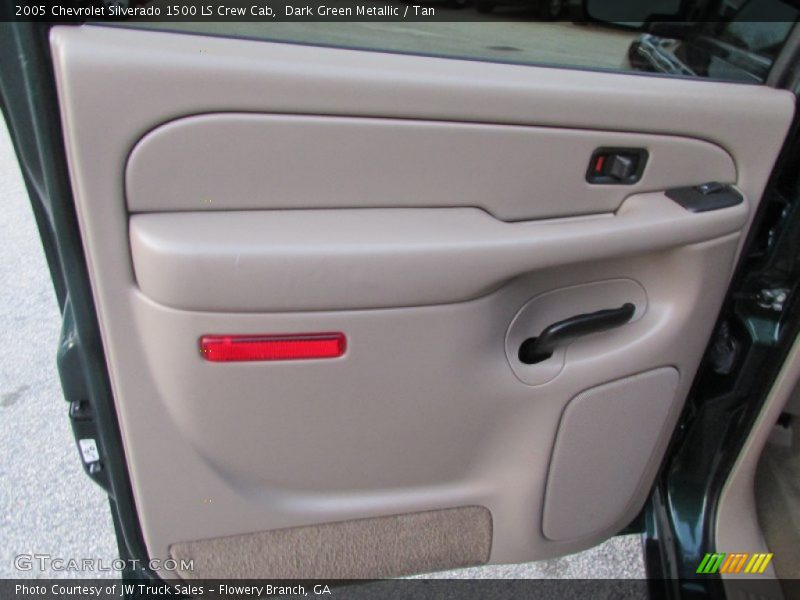 Dark Green Metallic / Tan 2005 Chevrolet Silverado 1500 LS Crew Cab