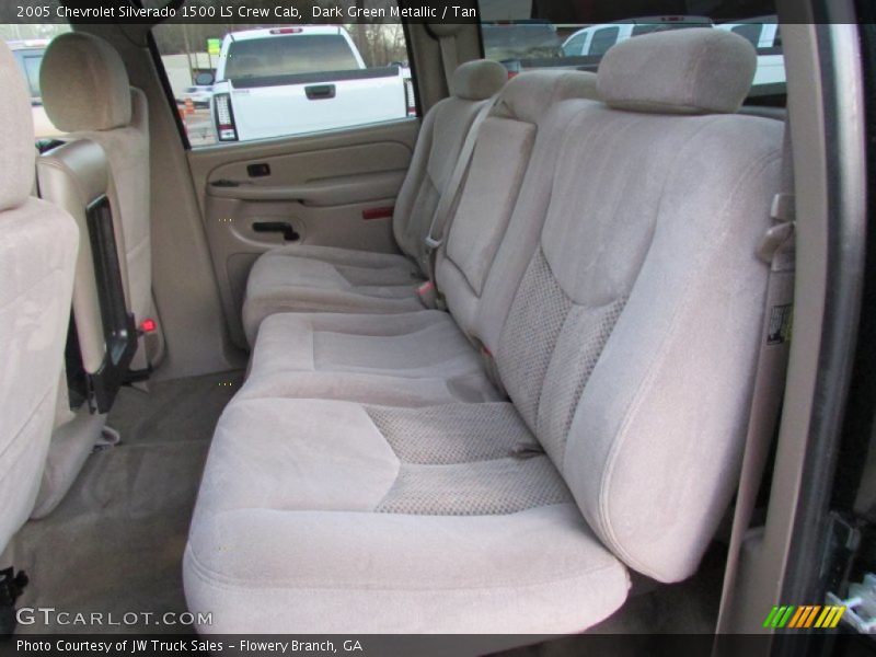 Dark Green Metallic / Tan 2005 Chevrolet Silverado 1500 LS Crew Cab