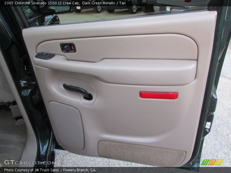Dark Green Metallic / Tan 2005 Chevrolet Silverado 1500 LS Crew Cab
