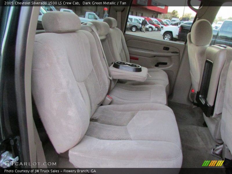 Dark Green Metallic / Tan 2005 Chevrolet Silverado 1500 LS Crew Cab