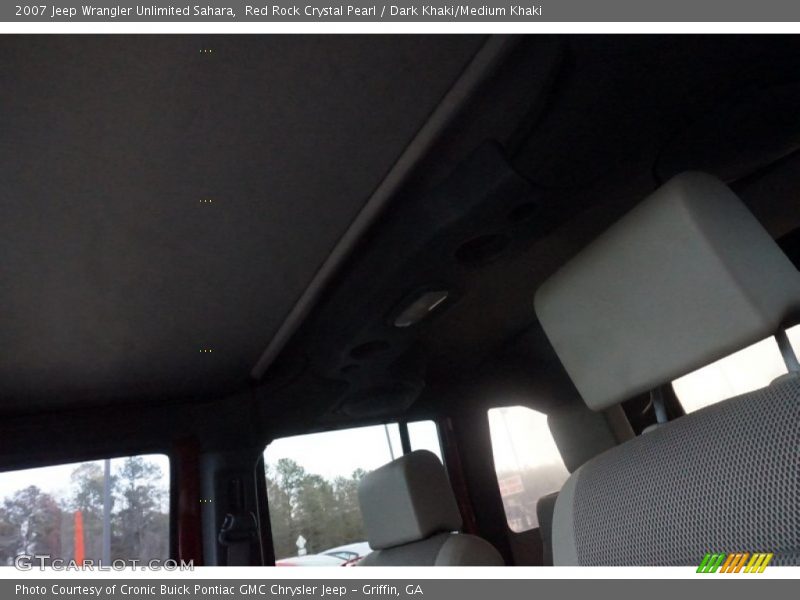 Red Rock Crystal Pearl / Dark Khaki/Medium Khaki 2007 Jeep Wrangler Unlimited Sahara