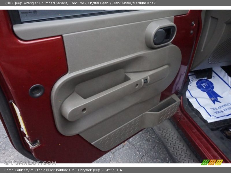 Red Rock Crystal Pearl / Dark Khaki/Medium Khaki 2007 Jeep Wrangler Unlimited Sahara