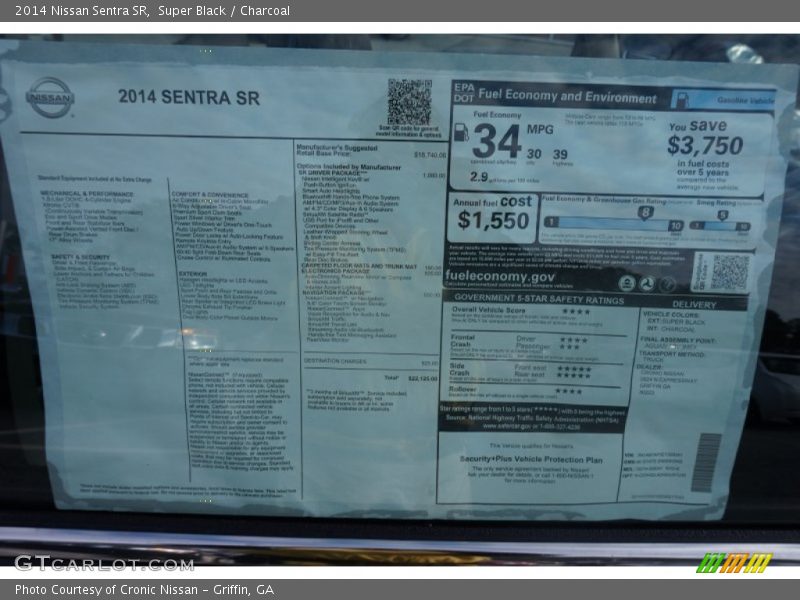 Super Black / Charcoal 2014 Nissan Sentra SR