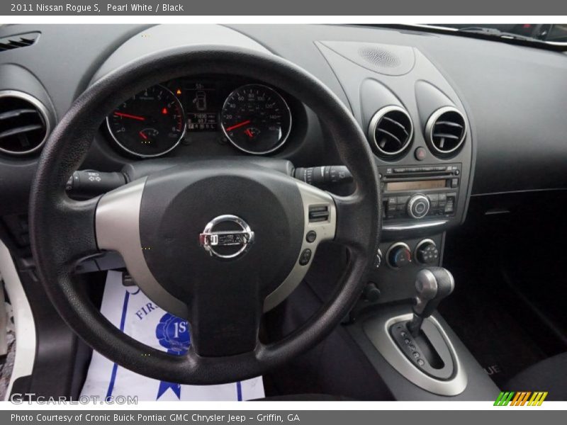 Pearl White / Black 2011 Nissan Rogue S