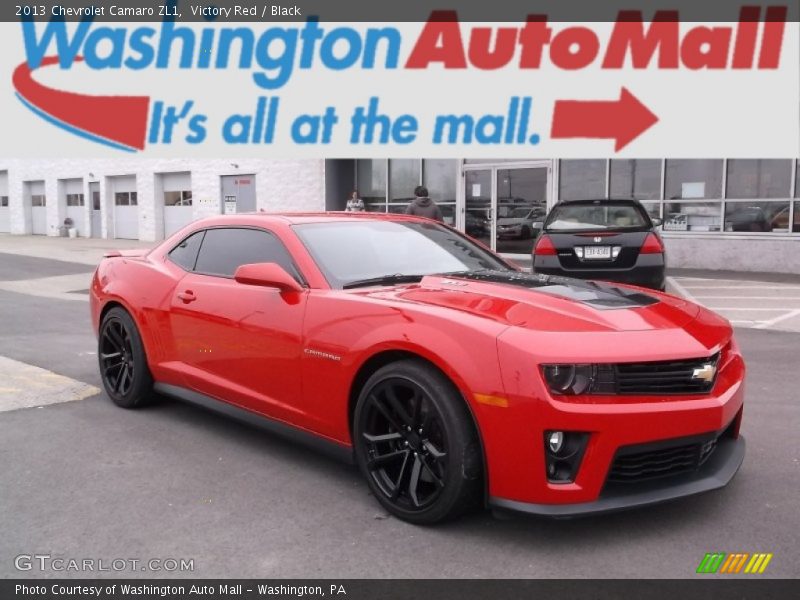 Victory Red / Black 2013 Chevrolet Camaro ZL1