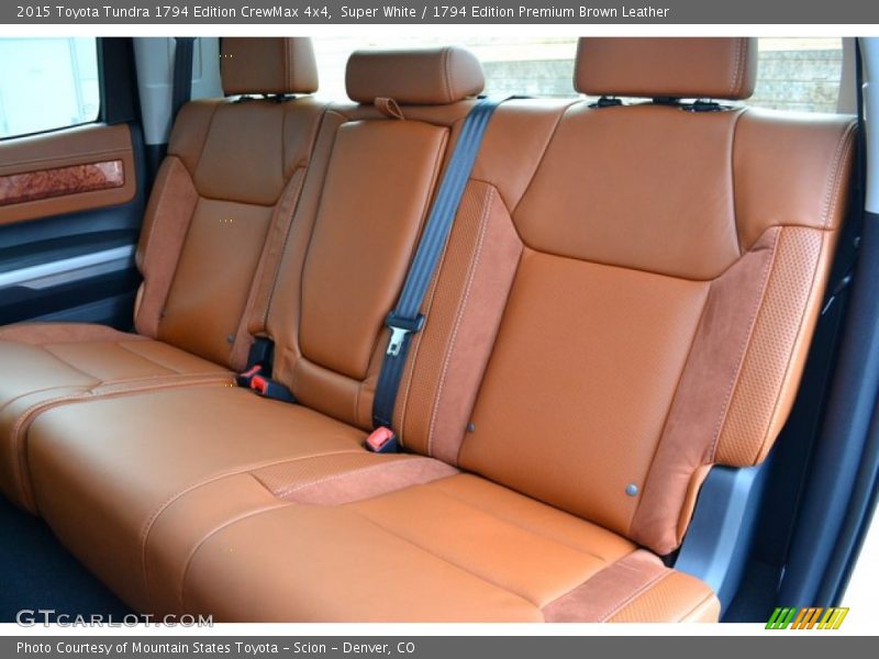 Super White / 1794 Edition Premium Brown Leather 2015 Toyota Tundra 1794 Edition CrewMax 4x4
