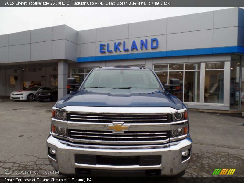 Deep Ocean Blue Metallic / Jet Black 2015 Chevrolet Silverado 2500HD LT Regular Cab 4x4