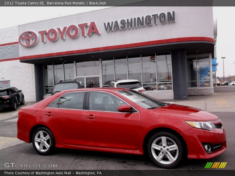 Barcelona Red Metallic / Black/Ash 2012 Toyota Camry SE