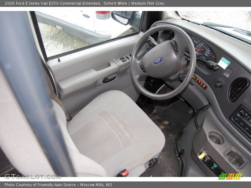 Oxford White / Medium Flint Grey 2006 Ford E Series Van E350 Commercial Extended