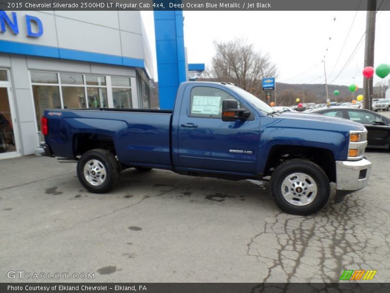 Deep Ocean Blue Metallic / Jet Black 2015 Chevrolet Silverado 2500HD LT Regular Cab 4x4