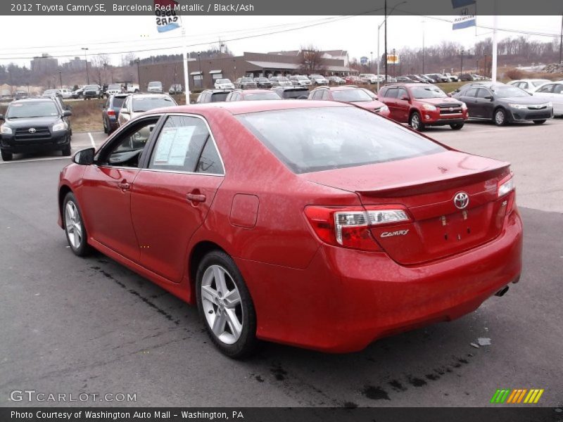 Barcelona Red Metallic / Black/Ash 2012 Toyota Camry SE