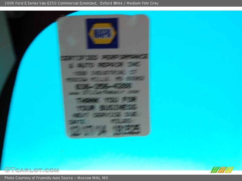 Oxford White / Medium Flint Grey 2006 Ford E Series Van E350 Commercial Extended