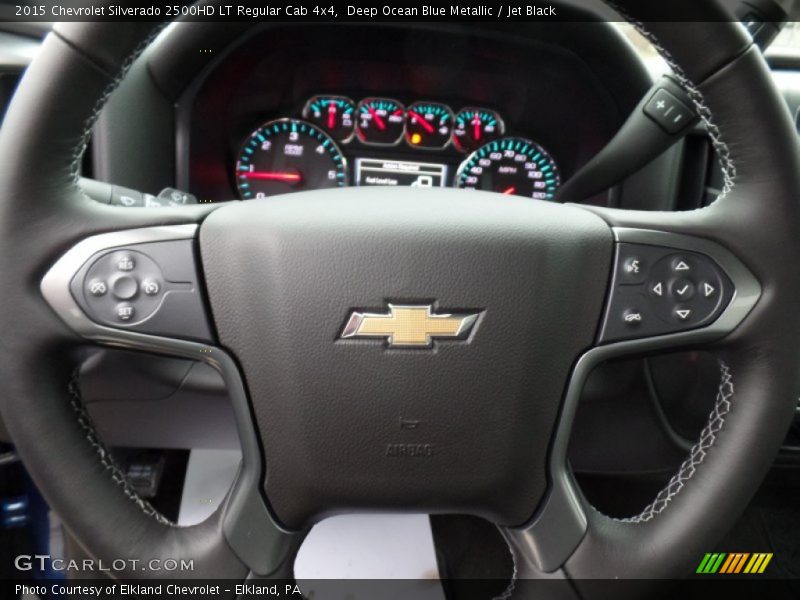 Deep Ocean Blue Metallic / Jet Black 2015 Chevrolet Silverado 2500HD LT Regular Cab 4x4