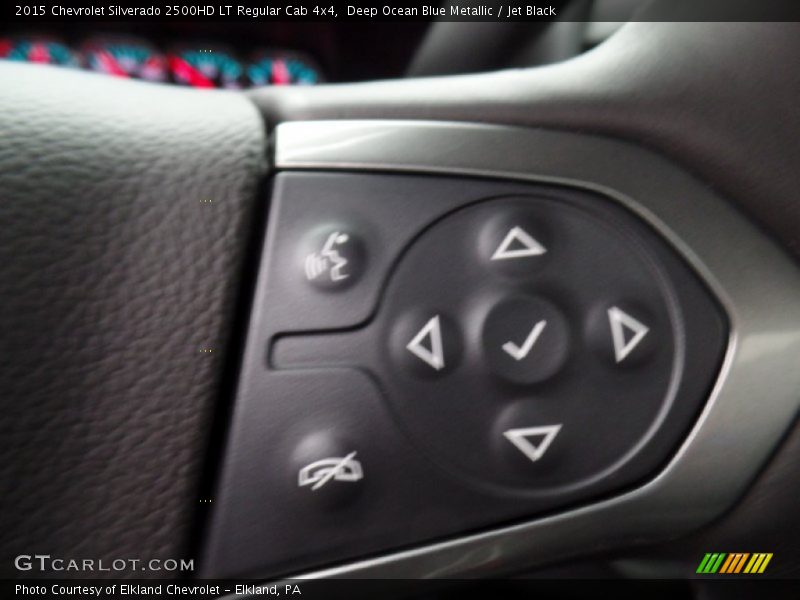 Deep Ocean Blue Metallic / Jet Black 2015 Chevrolet Silverado 2500HD LT Regular Cab 4x4