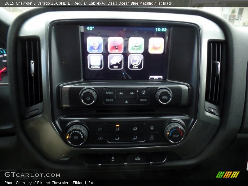 Deep Ocean Blue Metallic / Jet Black 2015 Chevrolet Silverado 2500HD LT Regular Cab 4x4