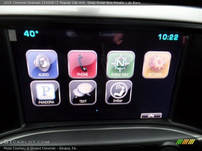 Deep Ocean Blue Metallic / Jet Black 2015 Chevrolet Silverado 2500HD LT Regular Cab 4x4