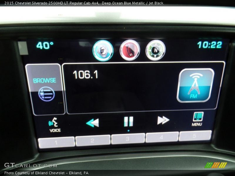 Deep Ocean Blue Metallic / Jet Black 2015 Chevrolet Silverado 2500HD LT Regular Cab 4x4